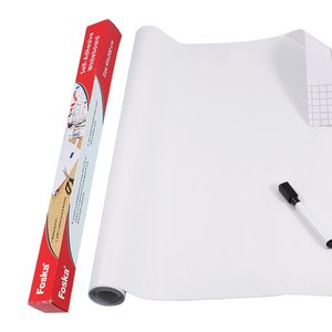FOSKA 2M PVC Matériel Papier Peint Aucun Résidu Auto-<span class=keywords><strong>Adhésif</strong></span> Surface Effaçable À Sec Enfants Tableau Blanc Personnalisé Autocollant Mural pour Salle <span class=keywords><strong>De</strong></span> Classe - Product Image 1