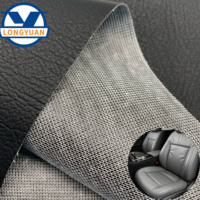 2025 PVC Faux Leather 100% Polyester Sofa Fabric Embossed Roll Car Upholstery Leather China Rexine Leather for Sofa