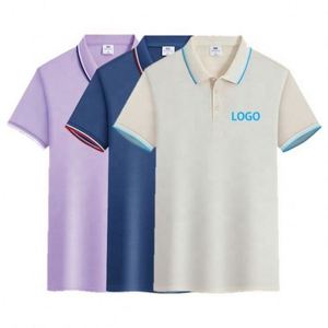 Camisetas Polo Personalizadas Baratas de Tela Suave y Fresca, Materiales de Polialgodón, Camisetas Polo de Manga Corta para Hombre - Product Image 1