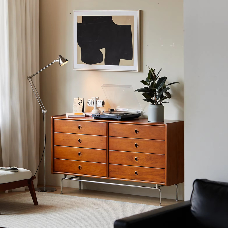 Drawer Cabinet Nordic Retro Solid Wood