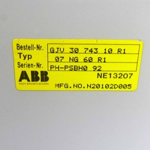 Alimentation électrique neuve d'origine 07 NG 60 R1, référence GJV 30 743 10 K2 B pour PLC, expertise technique approfondie avec une solide expertise industrielle - Product Image 5