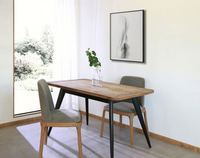 Table à manger en bois de pin naturel pour la maison, le restaurant et l'hôtel, surface en bois massif, table de loisirs robuste, facile à nettoyer