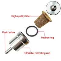 Kit de filtre séparateur d'eau et de carburant diesel universel avec tuyau de 5 m pour chauffage de stationnement 2-8 kW en alliage d'aluminium pour voiture, camion, bateau