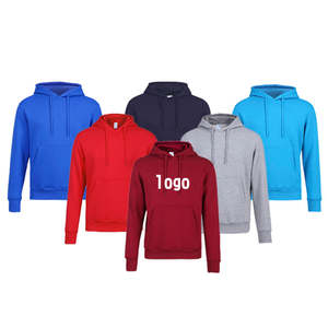 Sweat à capuche de course à pied avec poche kangourou et logo personnalisé pour homme, ensemble de sweat à capuche à enfiler - Product Image 1