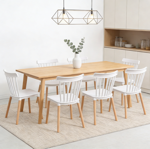 <span class=keywords><strong>Chaise</strong></span> de salle à manger <span class=keywords><strong>scandinave</strong></span> contemporaine avec dossier à lattes et pieds en bois de hêtre massif pour applications intérieures modernes - Product Image 6
