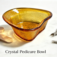 Bol de pédicure en cristal, bol en forme de cœur pour spa des pieds avec remous et vibrations pour salon de beauté des ongles