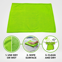 Serviette de voiture en microfibre double face à boucles torsadées 60x90cm 1200 GSM, serviette de séchage et chiffon de nettoyage pour voiture en nano-microfibre