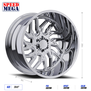 ล้อแม็กซ์อลูมิเนียมขัดเงา SPEED MEGA ขนาด 20 นิ้ว 5x5.5 หลายก้าน แบบชิ้นเดียว สำหรับอัพเกรดรถ - Product Image 4