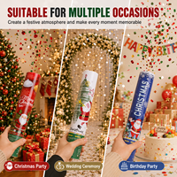 Canon à Confettis Portable Personnalisé pour Noël, Fêtes, Mariages, Anniversaires et Événements – Vente en Gros