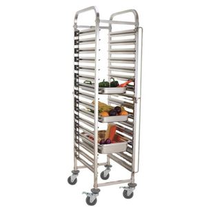 Troli Rak Pendingin Baja Anti Karat 15 Tingkat dengan Jaring Kawat untuk Roti, Kue, dan <span class=keywords><strong>Display</strong></span> Pastry di Oven Bakery - Product Image 6