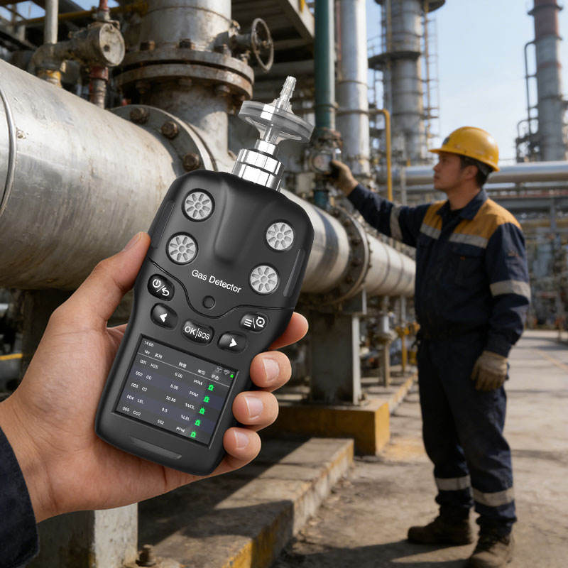 IP Portable Combustible Gas Analyzers O3 CO2 CH4 H2S Gas Sensor Methane ...