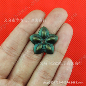 กลีบดอกพลัมเหล็กขนาด 23 มม. สไตล์โบราณ สำหรับตกแต่งเสื้อผ้า - Product Image 2