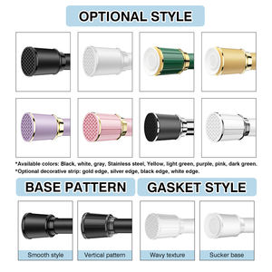 ARODDY Tringles à rideaux en fer noir ajustables colorées <span class=keywords><strong>de</strong></span> 102 à 138 pouces <span class=keywords><strong>Barre</strong></span> <span class=keywords><strong>de</strong></span> rideaux bon marché pour fenêtres - Product Image 4