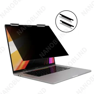 NANOBLID 360 Degree Anti Peeping Removable Privacy Screen Protector Filter With Flips Easy To Install For Macbook Pro 16inch 201