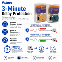 Prise de protection contre les surtensions Puluos KE-V010 120V 220V avec coupure automatique pour appareils électroménagers