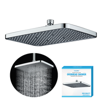 Pomme de douche Rainforest 32x21cm-Panneau mural chromé pour spa avec large couverture (OEM Hot-Sale) pour salle de bain
