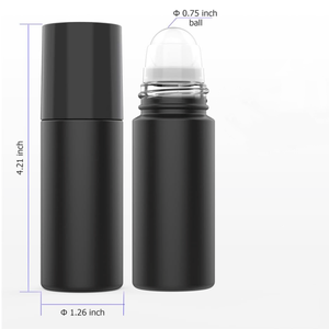 Botellas de Vidrio Negro Mate de 30 ml con Rodillo para Aceites Esenciales y Perfumes, Envase Duradero para Desodorante en Roll-on, Cajas con Impresión Serigráfica - Product Image 6
