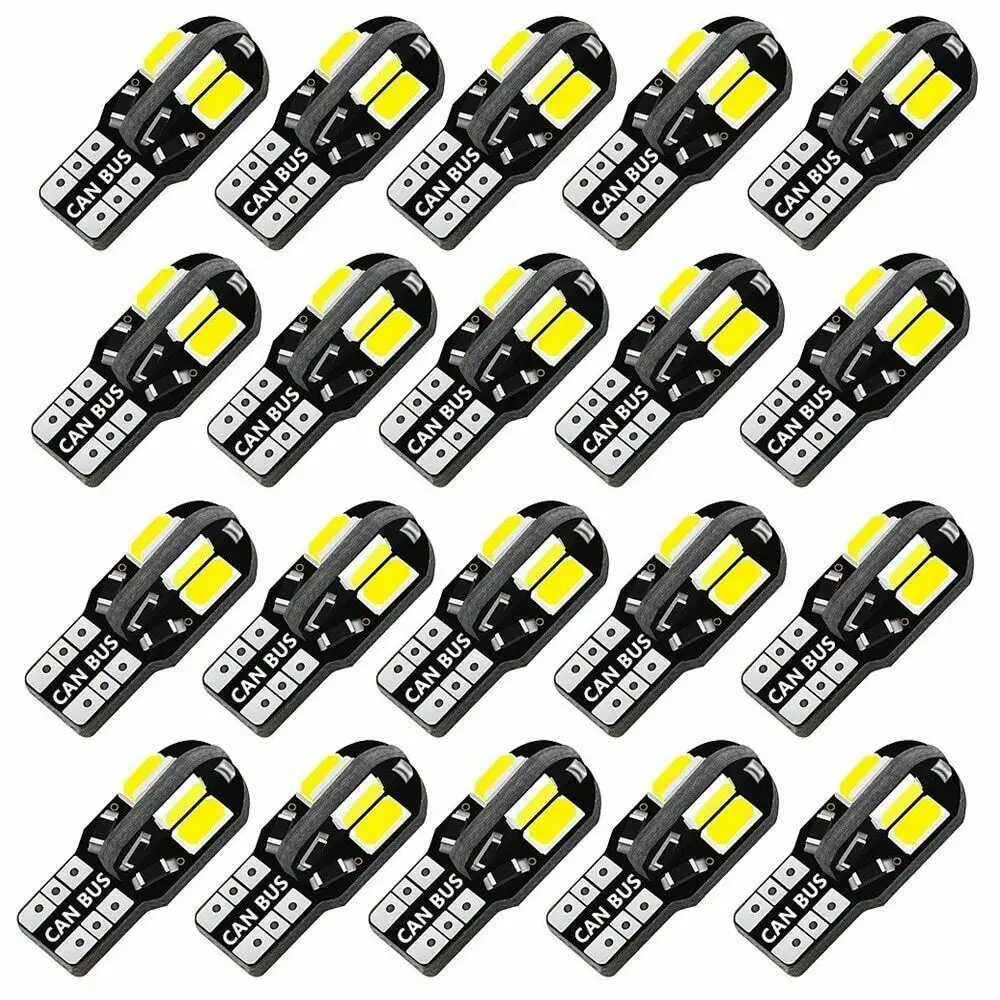 W5W t10 8SMD 5730 lumières Led de voiture Canbus sans erreur SMD pour accessoires d'intérieur de voiture lampe