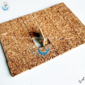 Tampons en liège blanc de haute qualité 40x40x5mm forte durabilité verre <span class=keywords><strong>isolant</strong></span> aluminium fenêtre Transport éclairage <span class=keywords><strong>mur</strong></span>-rideau creux - Product Image 4
