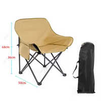 Chaises pliantes de camping modernes en fer CAMP - Meubles d'extérieur pour jardin et pelouse pour adultes