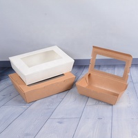 ZJPACK Emballage recyclable Boîte à nourriture Boîte à pizza imprimée personnalisée Emballage de stockage des aliments Paquet de boîtes alimentaires en papier kraft