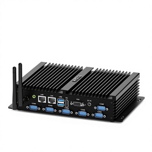 <span class=keywords><strong>PC</strong></span> industriel embarqué sans ventilateur <span class=keywords><strong>HYSTOU</strong></span> Core I5-4200U, double port réseau, six ports série, <span class=keywords><strong>mini</strong></span>-ordinateur de bureau sans disque dur - Product Image 1
