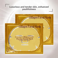 Masque pour les yeux en or 24 carats et collagène, patch fin hydratant anti-rides et anti-cernes pour peaux sèches 6g
