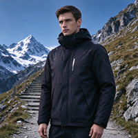 Veste hardshell homme logo personnalisé, imperméable antistatique, randonnée ski OEM gros