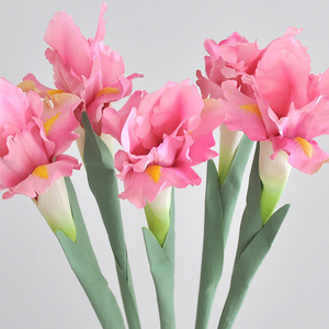 Flor Artificial Realista de Iris de una Sola Cabeza para Decoración del Hogar y Sala de Estar, Arreglo Floral Fresco, Flor Irlandesa Artificial al por Mayor - Product Image 3