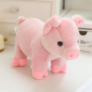 ตุ๊กตาสัตว์ป่าและสัตว์เลี้ยงในฟาร์ม ขนาด 20 ซม. หมู วัว แพะ สิงโต เสือ เสือดาว กวาง ตุ๊กตาขนนุ่ม ตุ๊กตาสัตว์ขนาดเล็ก - Product Image 2