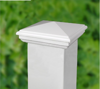 PVC vierkante schuine paalafdekking voor tuin- en buitenomheining