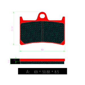 Pièces de freins de moto plaquettes de frein de haute qualité pour Yamaha FZ6 <span class=keywords><strong>FZ8</strong></span> Fazer 8 YZF600 R6 YZF R6S YZF plaquettes de friction de moto FA220 - Product Image 4