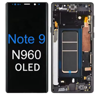 Für Samsung NOTE9/G960 OLED/TFT LCD Touchscreen-Display mit Rahmen für Handy-Reparatur & Ersatz 1 Jahr Garantie