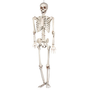 Estatuilla de esqueleto grande de Halloween, accesorio decorativo para SALA DE <span class=keywords><strong>Escape</strong></span> y decoración de fiesta de figuras fantasmales al aire libre - Product Image 1