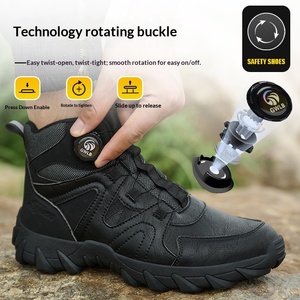 Chaussures <span class=keywords><strong>de</strong></span> sécurité montantes à embout d'acier anti-écrasement anti-perforation résistantes à l'usure, élégantes et protectrices pour le travail - Product Image 2