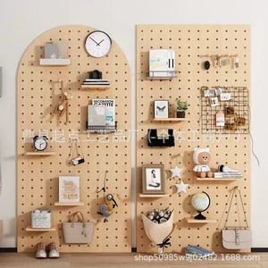 Étagère de rangement murale en bois pour entrée, organisateur mural sans perçage, idéale pour l'organisation transfrontalière - Product Image 4