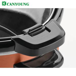 Cocotte-minute électrique <span class=keywords><strong>Programmable</strong></span> numérique ovale de 3,5 l en grès, mécanisme de verrouillage de la marmite analogique à l'autocuiseur - Product Image 3