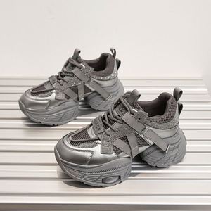 Chaussures de sport décontractées pour femmes avec logo personnalisé, paillettes tendance, talons plateforme, chaussures de créateur pour femmes - Product Image 2