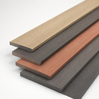 Plancher de terrasse extérieur haut de gamme en composite bois-plastique (WPC) imperméable et anti-UV, grain de bois 3D pour jardin, patio et terrasse