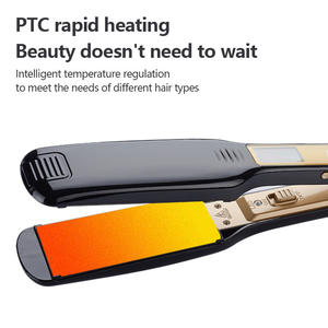 Piastra per capelli in ceramica per riscaldamento rapido elettrico LCD FlatIron per uso domestico - Product Image 4