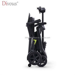 N/W:16KG Meilleur scooter électrique pliable léger et portable pour adultes avec 4 roues, scooter pour personnes âgées - Product Image 6