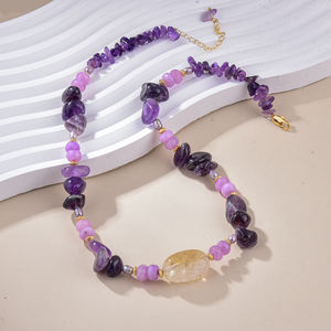 Trendy Tropical Vibe Boho Chic Collar con cuentas Accesorios de moda bohemios para bodas Joyería Bohemia en línea - Product Image 1