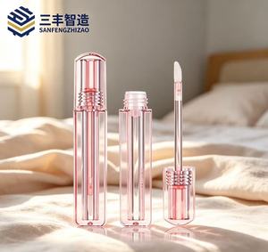 4ml <b>Lip</b> Gloss Tube Pink Square <b>Lip</b> Gloss Empty Tube Gloss Packaging Cosmetic Bottle Clear Lipgloss Tube <b>Lip</b> Packaging - Product Image 2
