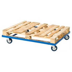 Blue Pallet and Container <strong>Dolly</strong> Capacity 750kgs Euro <strong>Hand</strong> Pallet Mover Trolley - Product Image 2