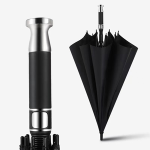 Luxury Straight Big <strong>Large</strong> Sport Custom logo Printing UV Golf <strong>Umbrella</strong> with Silver Handle - Product Image 2