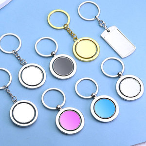 Biểu Tượng Tùy Chỉnh Tia Laser Khắc Hợp Kim Keychain Carabiner Tag Mặt Dây Chuyền Vuông Hình Dạng Hình Bầu Dục Đồng Xu Chủ Khuyến Mại Quà Tặng Biểu Tượng Tùy Chỉnh - Product Image 1