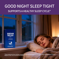 Bâtonnets de gelée OEM Dream Relax - Avec GABA et extrait de camomille pour favoriser le sommeil, sans médicaments et sans gluten, 30 bâtonnets, marque privée