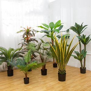 ต้นไม้เทียมสีเขียวแบ<span class=keywords><strong>บ</strong></span> Monstera deliciosa ให้เต่าใ<span class=keywords><strong>บ</strong></span>ไม้ในกระถางไม้ประดับ Bilberry สำหรับตกแต่ง - Product Image 2