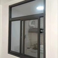 Ventana Corredera Horizontal Moderna de Aluminio con Doble Acristalamiento, Sin Rotura Térmica, Insonorizada, Precio de Fábrica, para Exteriores de Villas y Hoteles