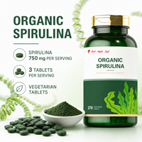 Comprimés de Spiruline - Teneur élevée en Phycocyanine, Complément Alimentaire Anti-Âge, Certifié ISO pour les Marques de Santé Premium